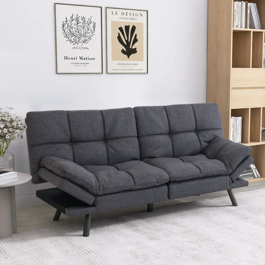 Hcore Futon Sofa Bed Memory Foam Sleeper Convertible Couch