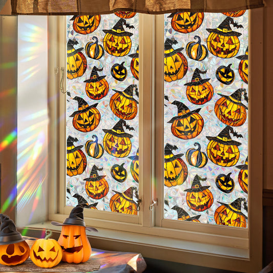 Spooky Halloween Window Clings Ghost Witch And Spider Web