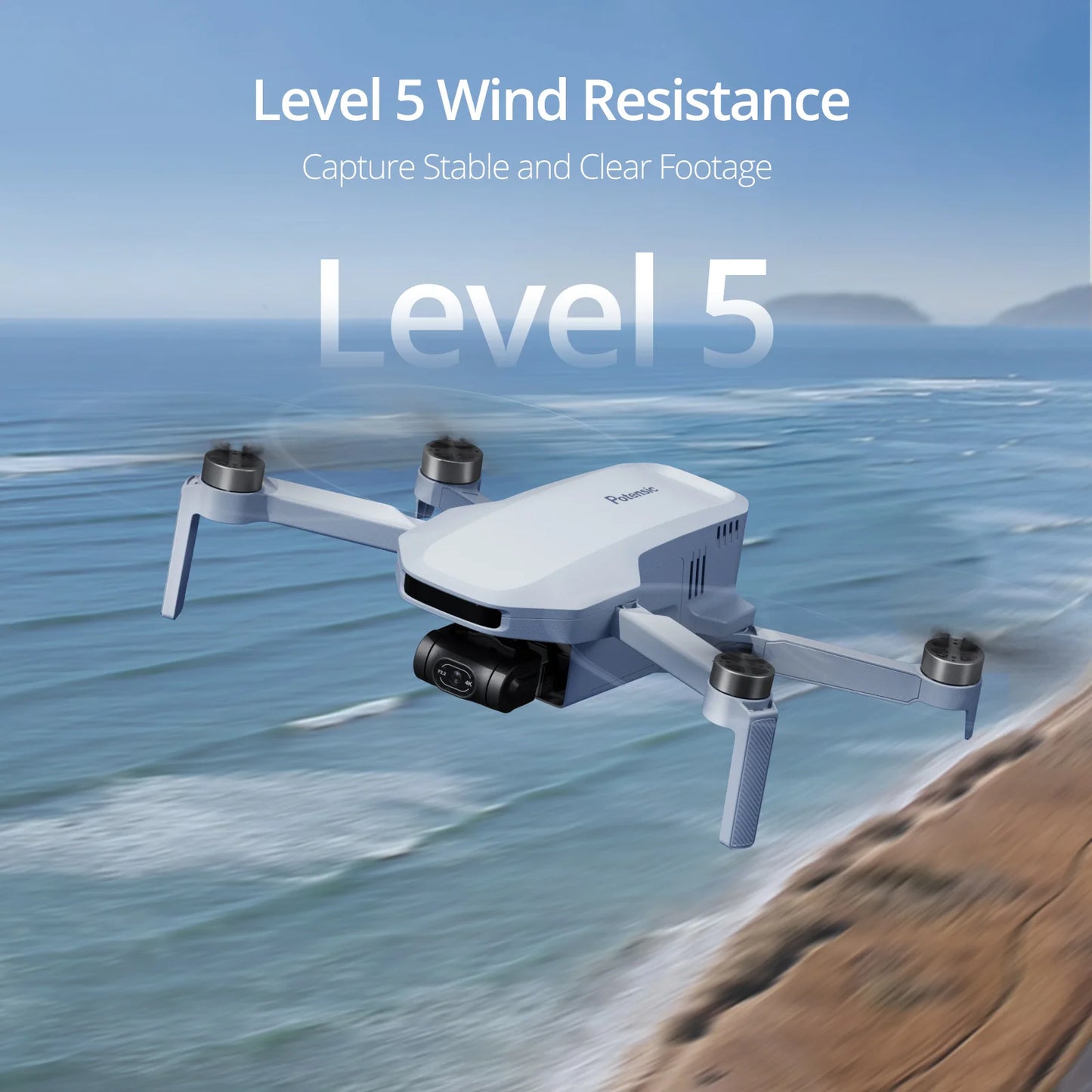 Potensic 4K GPS Drone with 3-Axis Gimbal for Beginners