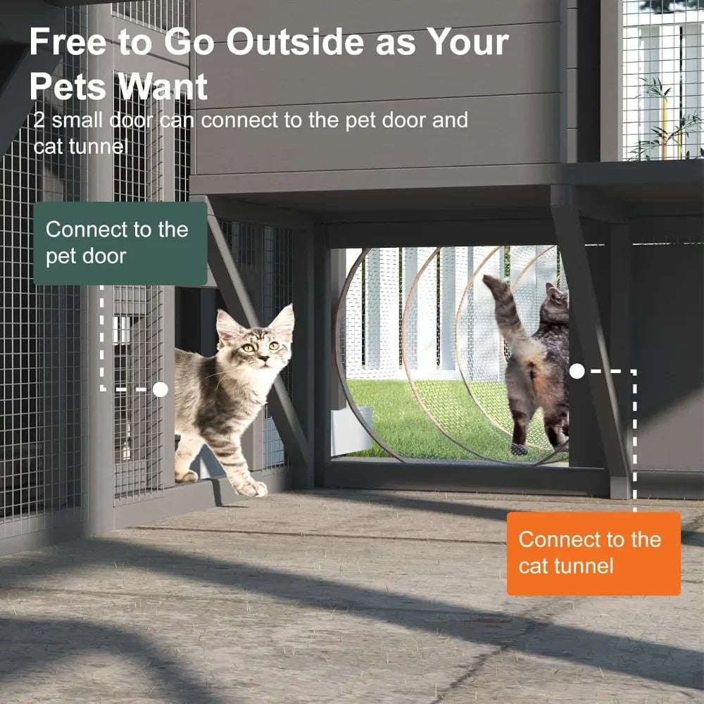 Catio Outdoor Cat Enclosure Walk In Habitat For Cats