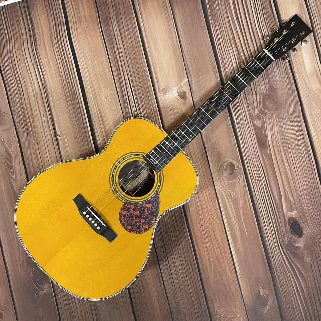 Om Series Acoustic Guitar Solid Wood Rosewood Fingerboard