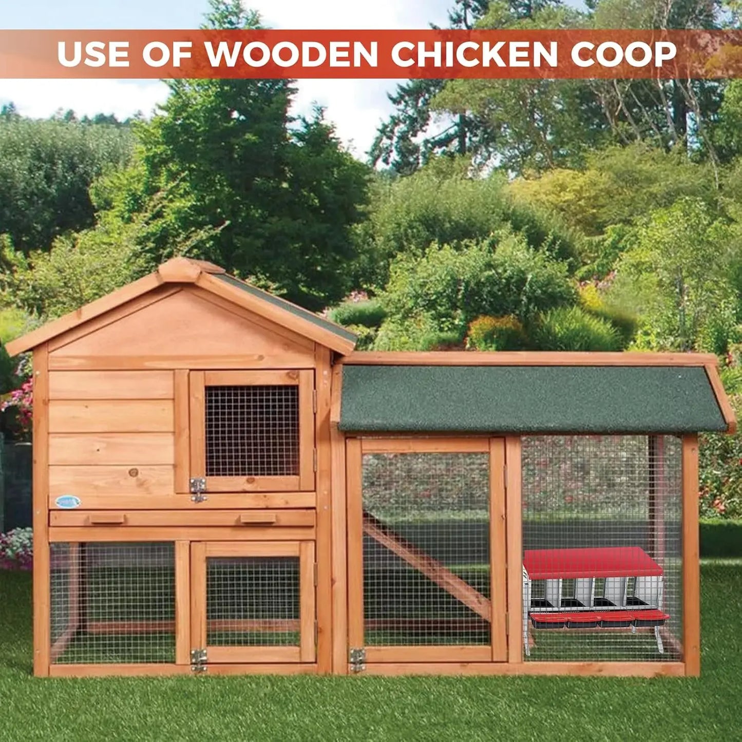 Automatic Rollout Metal Chicken Nesting Box With Collection Tray