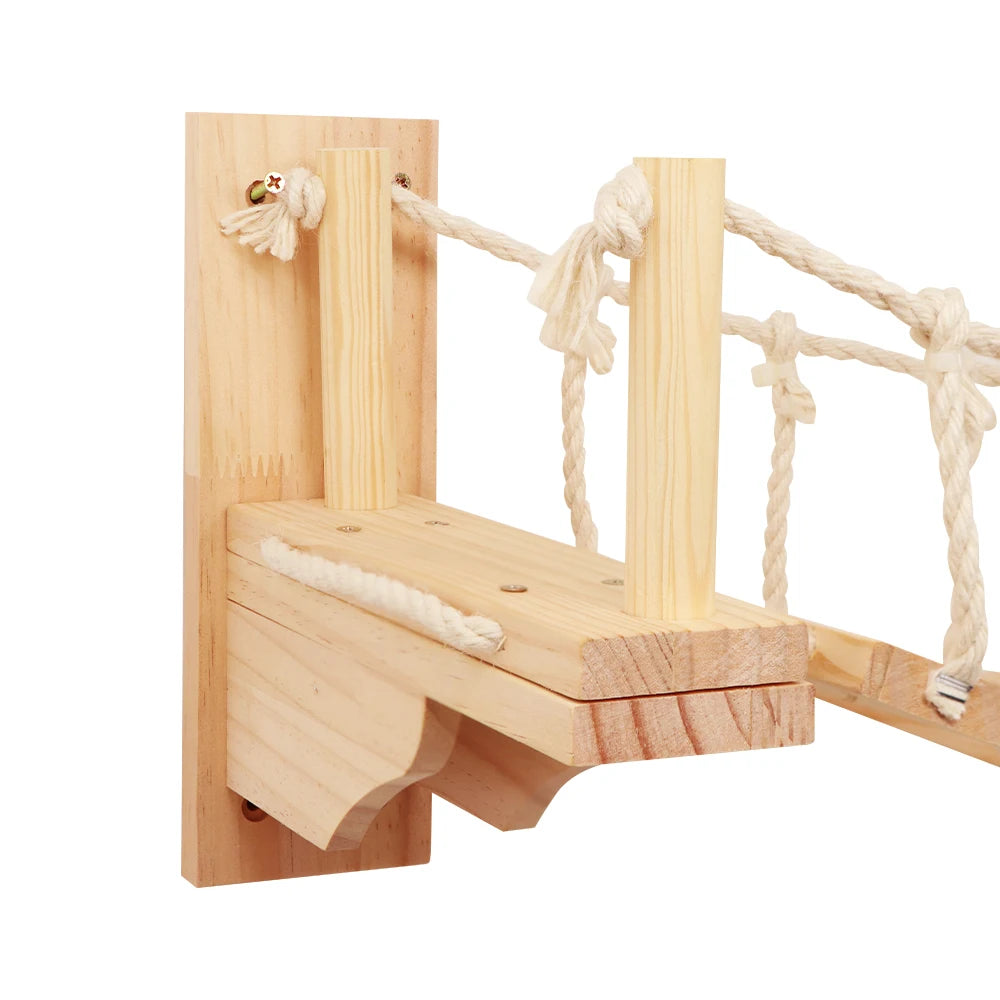 Wall Mounted Cat Rope Bridge With Sisal For Indoor Cats