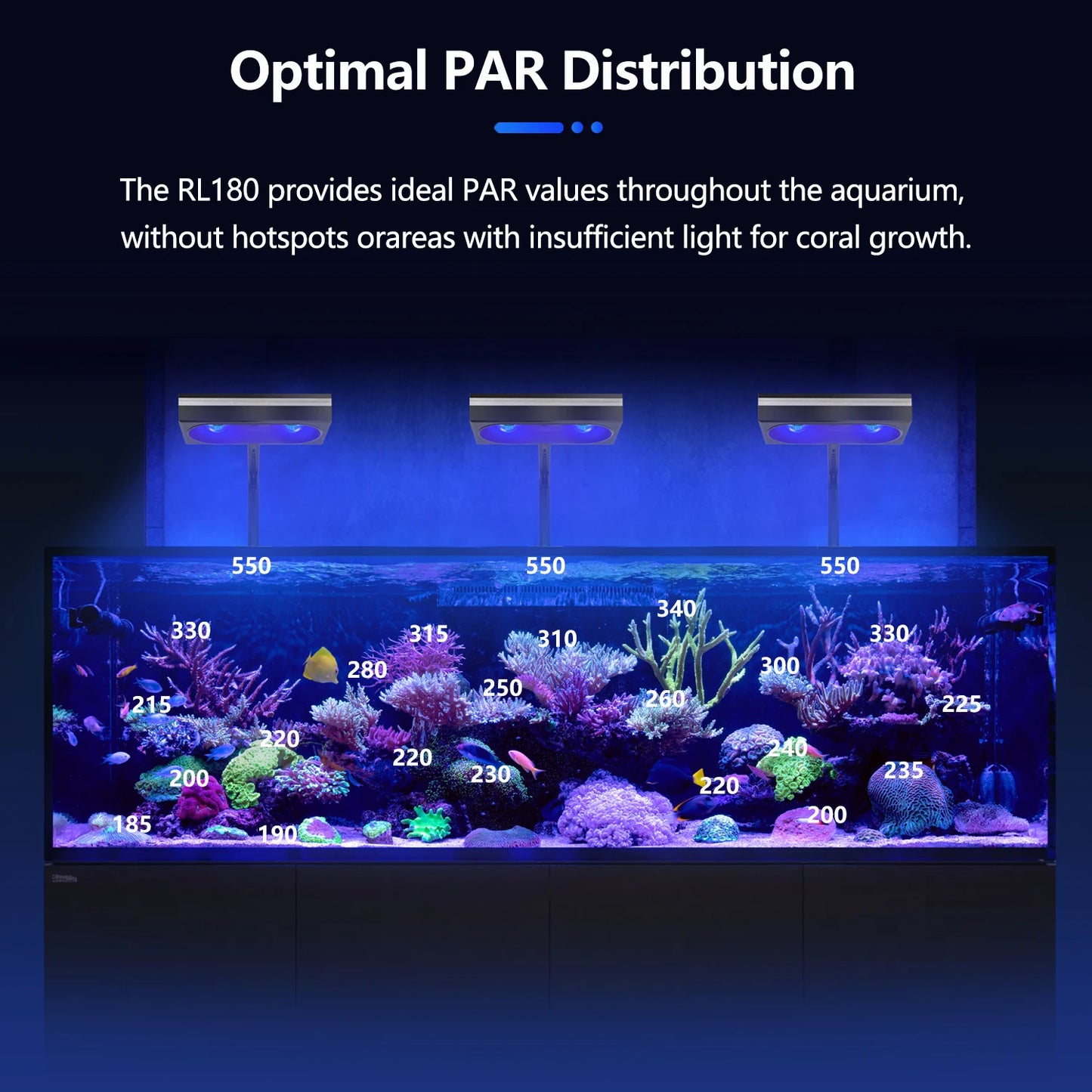 PopBloom WiFi Reef Aquarium Light For Coral SPS And LPS