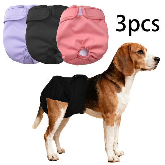 Washable Reusable Female Dog Diapers Adjustable For Dogs And Cats