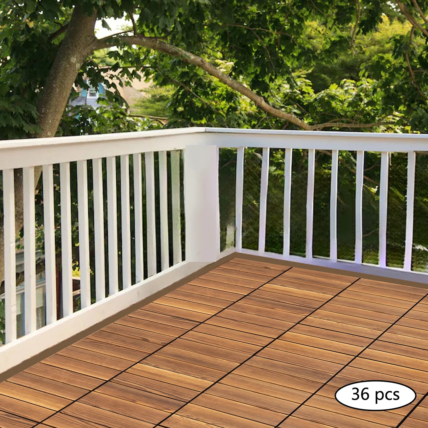 Camphor Wood Floor Tiles Interlocking Terrace Living Rooms And Gardens