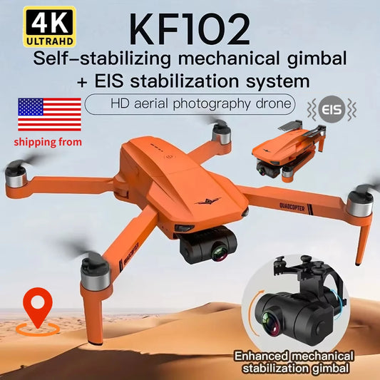4K Drone With Dual Camera 2 Axis Gimbal FPV Foldable