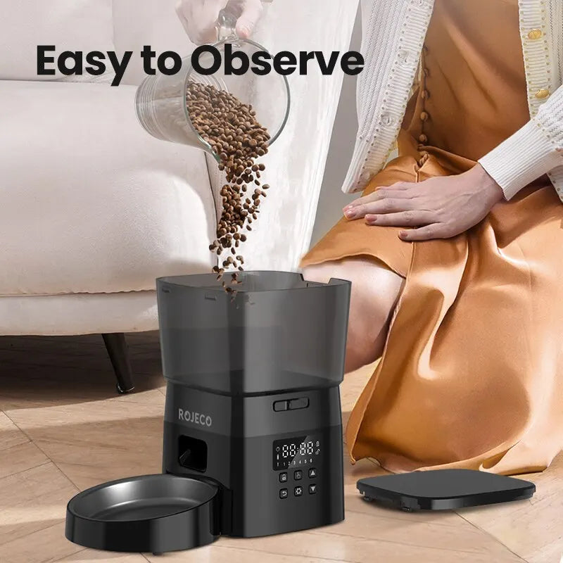 Rojeco Automatic Pet Feeder For Cats With Smart Control