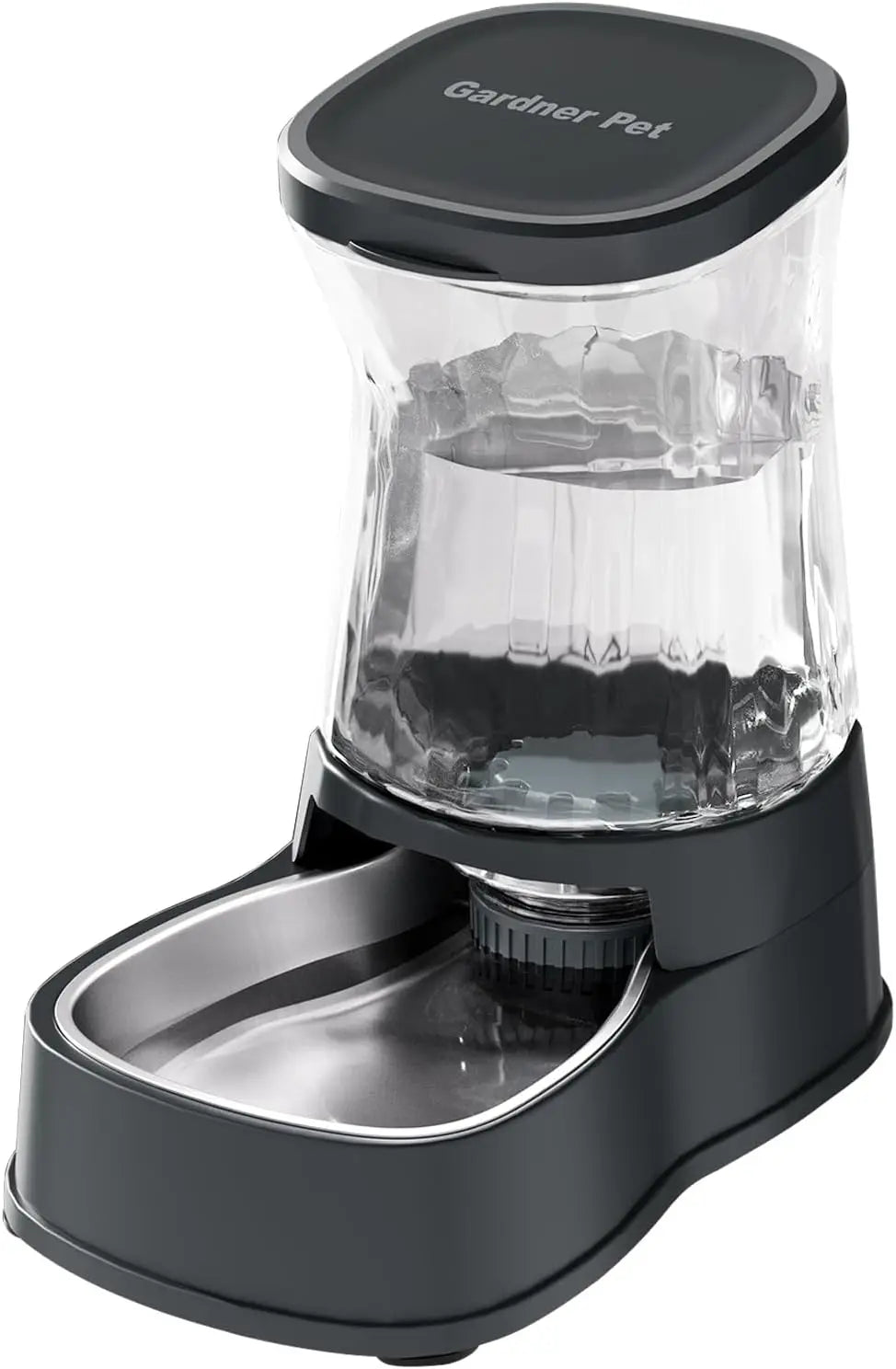 Automatic Pet Water Dispenser With Stainless Steel Bowl Gravity Feeder