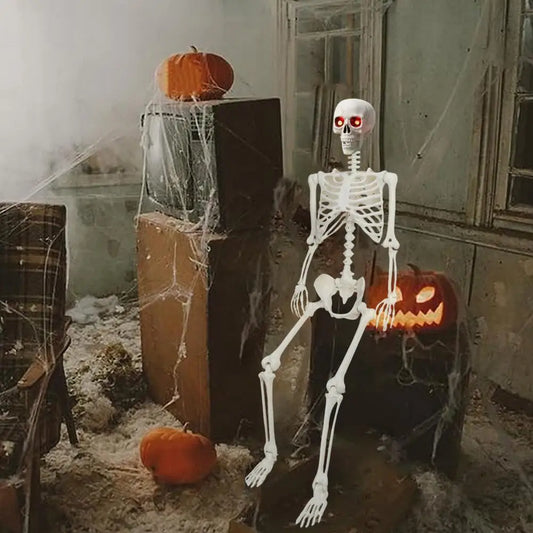 Light Up Skeleton With Movable Joints And Glowing Eyes