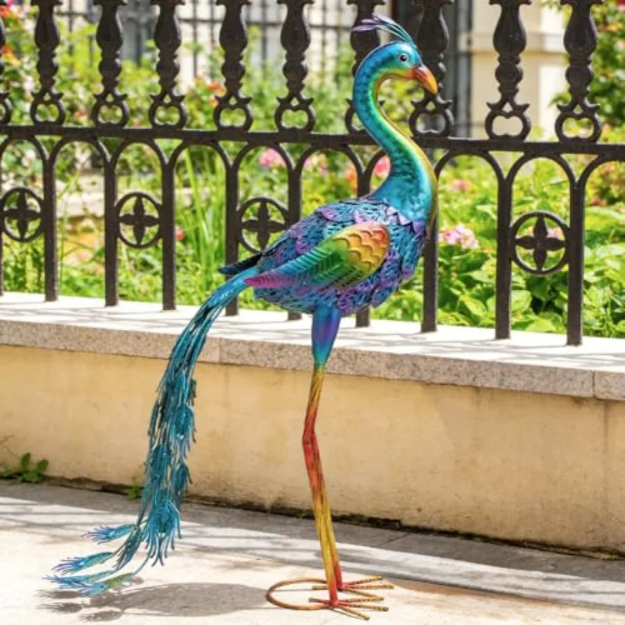 Metal Garden Statue Outdoor Decor Yard Art for Patio