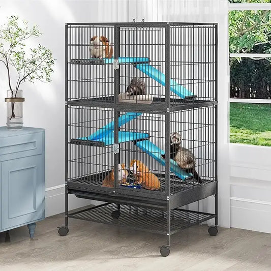 Metal Multi Tier Small Animal Cage For Rats Ferrets