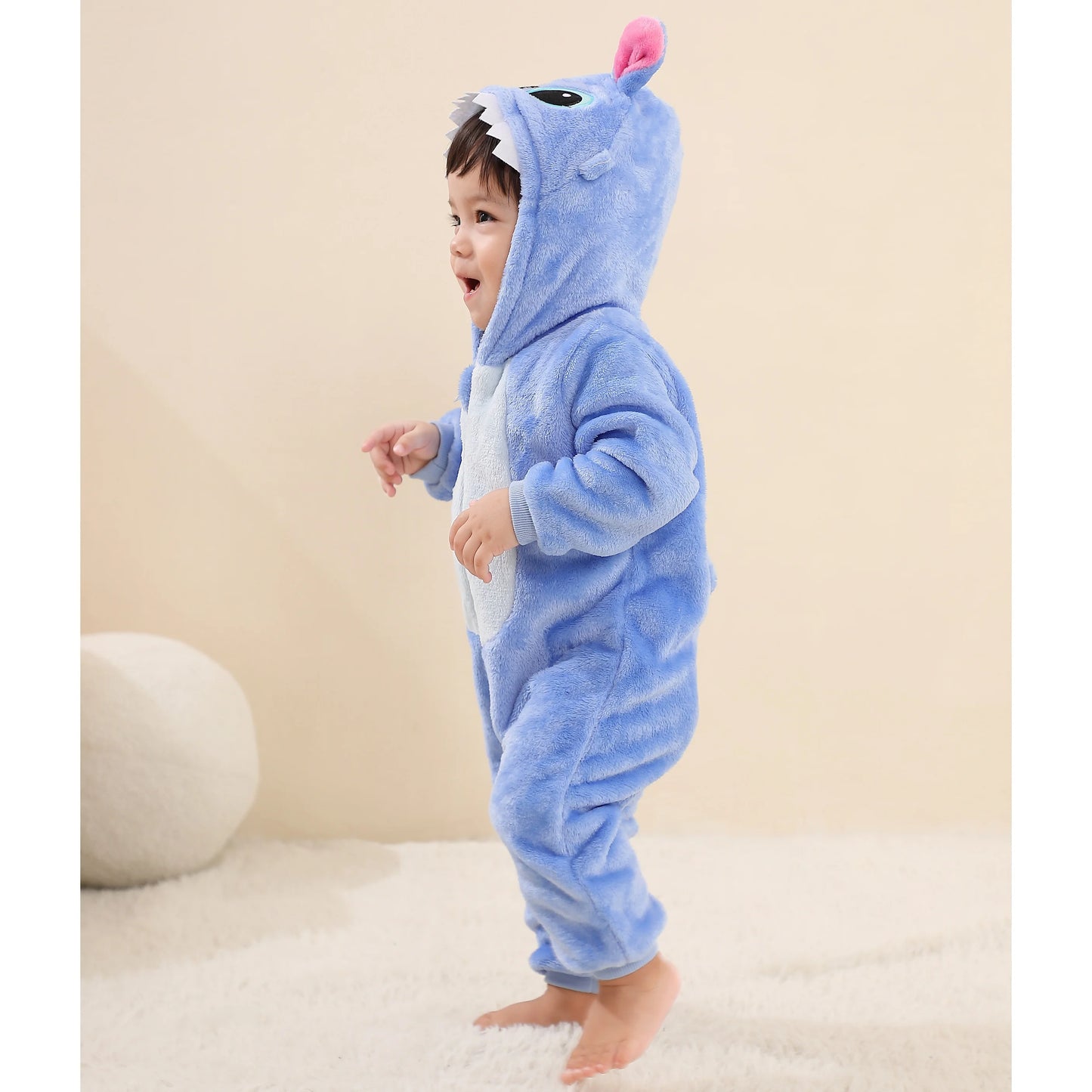 Stitch Kigurumi Romper For Babies And Kids Unisex Jumpsuit