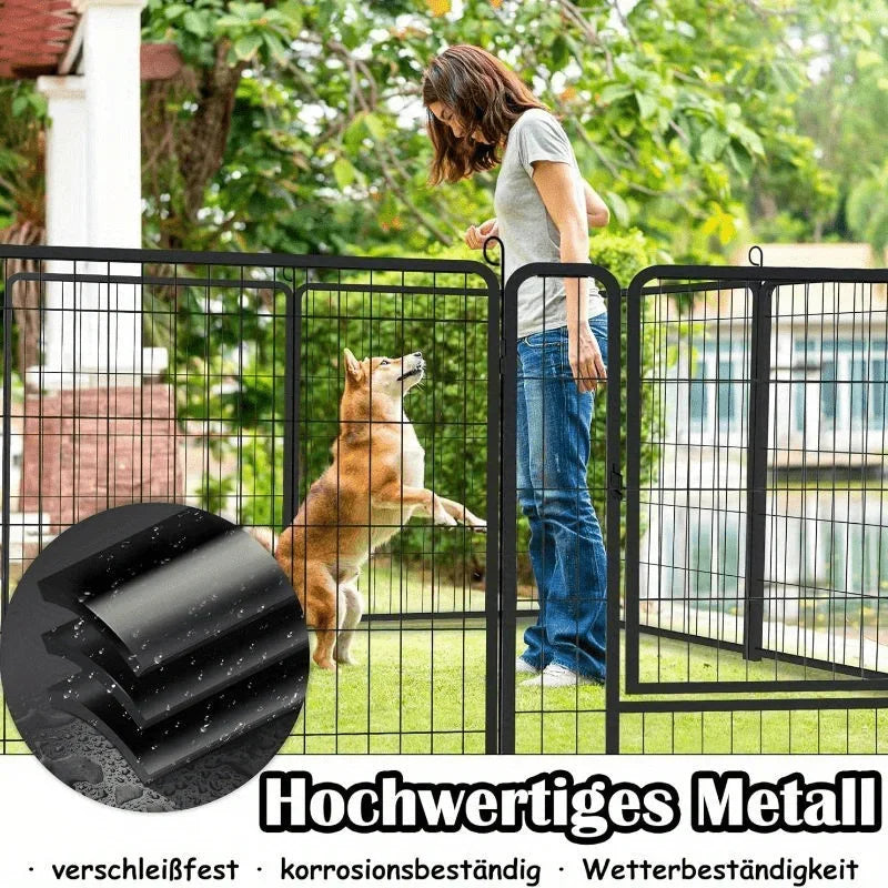 Heavy Duty Metal Dog Fence Portable Foldable Pet Playpen
