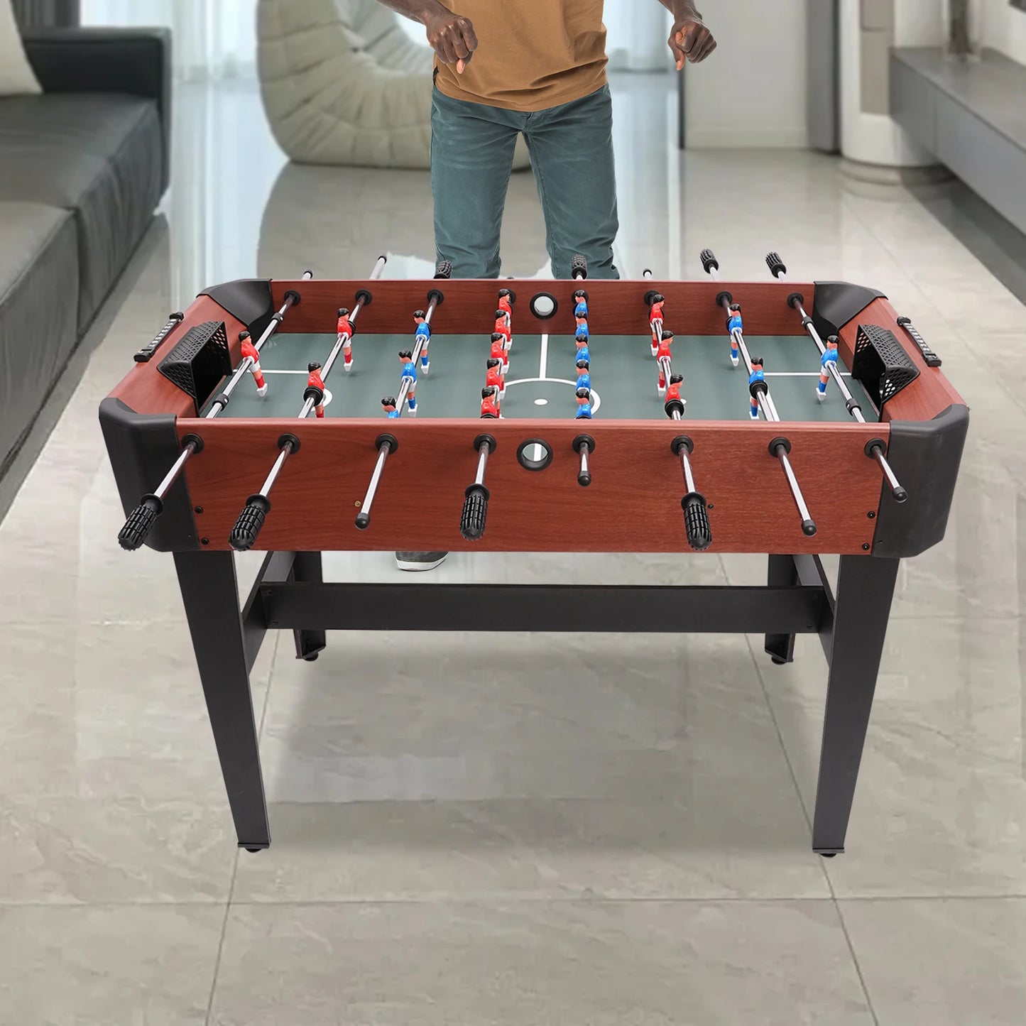 Premium Foosball Table With Scoreboard And Ball Storage