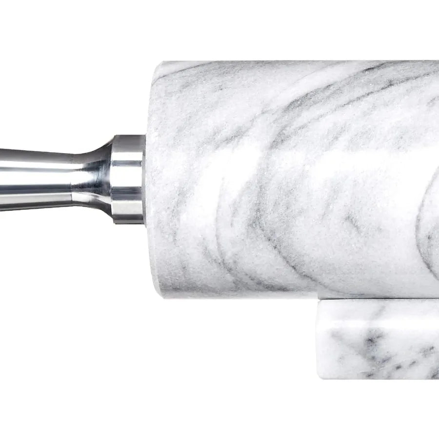 Premium Marble Rolling Pin With Aluminum Handles And Base