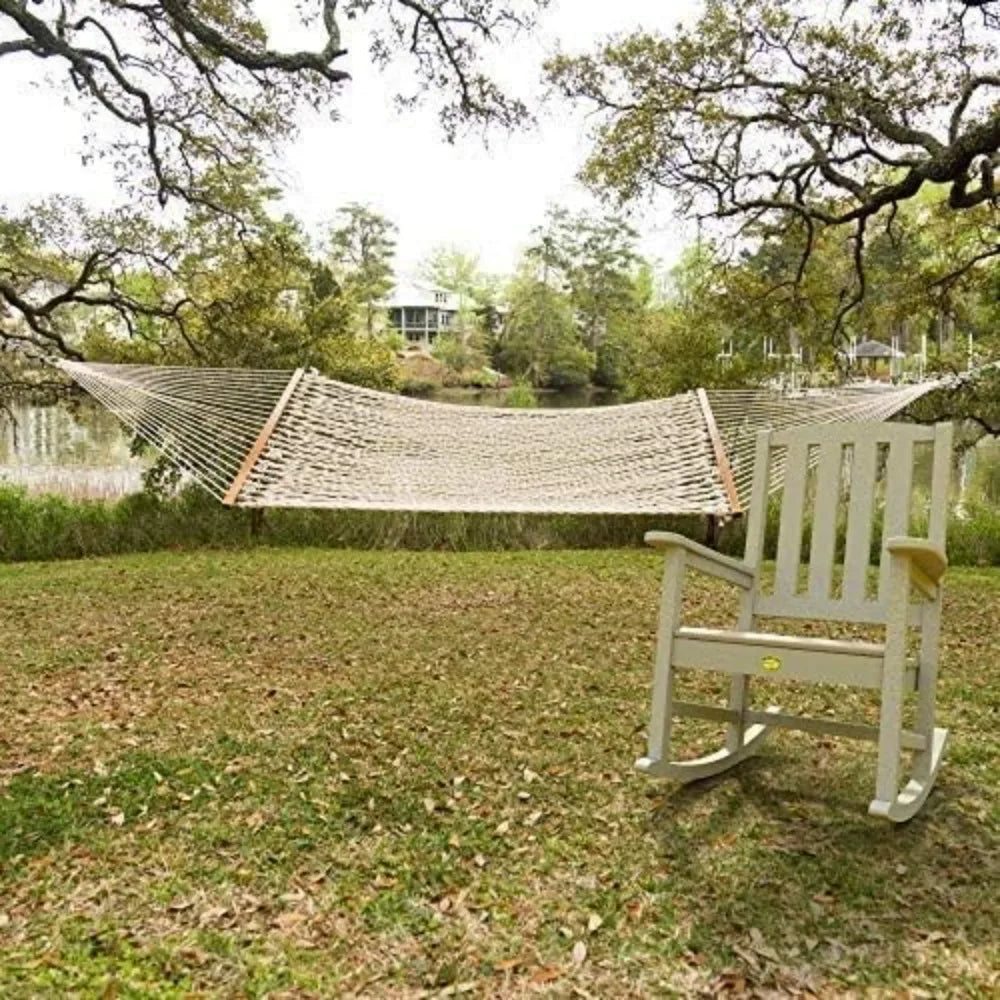 Original 13OC Original Deluxe Cotton Rope Hammock Handcrafted in The USA, Accommodates 2 People