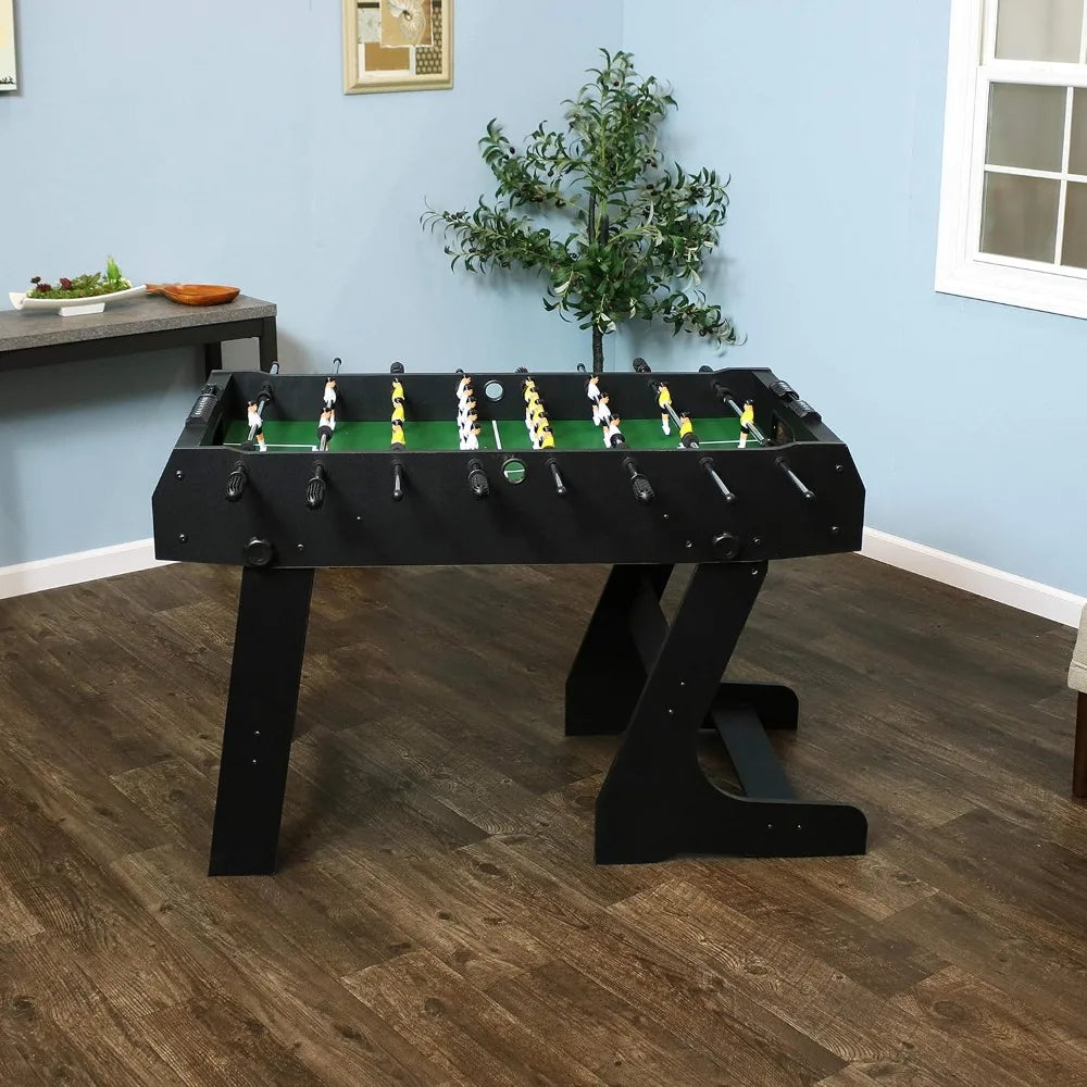 Foldable Foosball Table With Score Keeper For Indoor Play