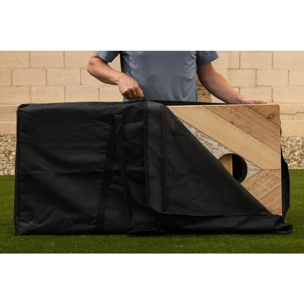 Cornhole Game Set With Wooden Boards Bean Bags Carrying Case