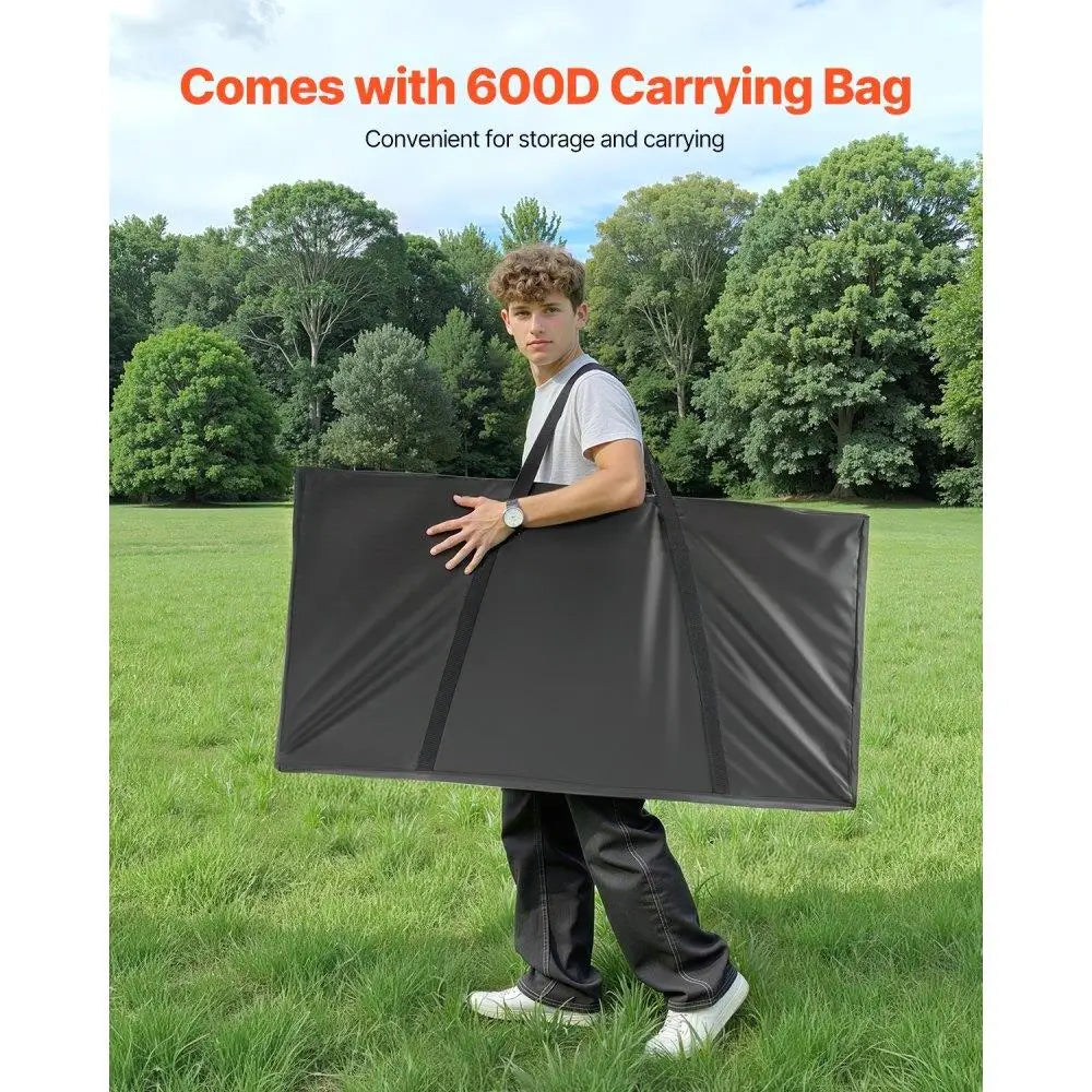 4x2ft Portable Cornhole Game Board Set with 8 Bean Bags and Carrying Case Outdoor Toss Game Ideal for Parties and Events
