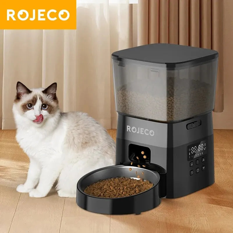 Rojeco Automatic Pet Feeder For Cats With Smart Control