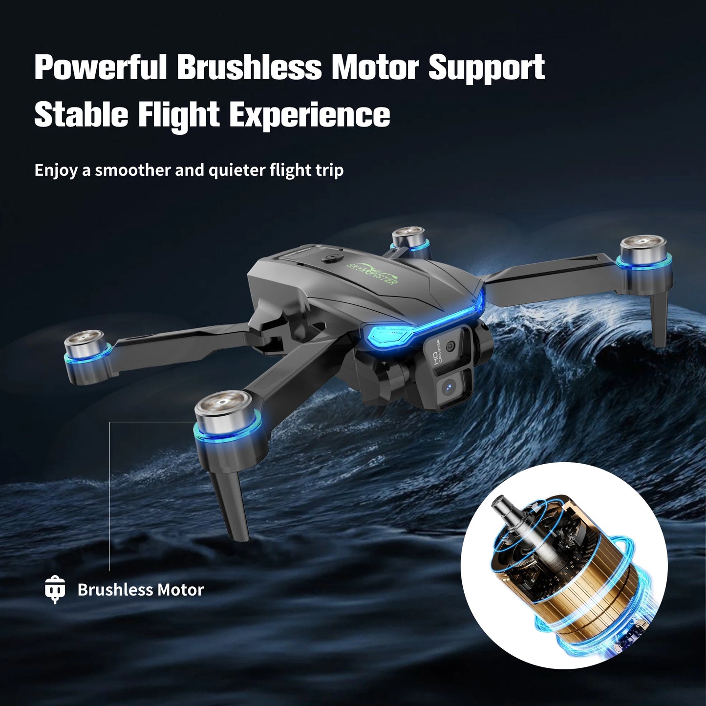 SkyMonster Falcon 1 RC Drone With 1080p HD Camera Pro