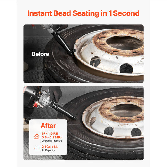 SucceBuy Portable Tire Bead Seater And Inflator Tool For Cars