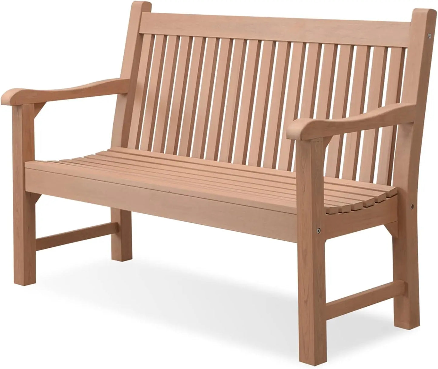 All Weather Garden Bench For Two Poly Lumber Patio Seating
