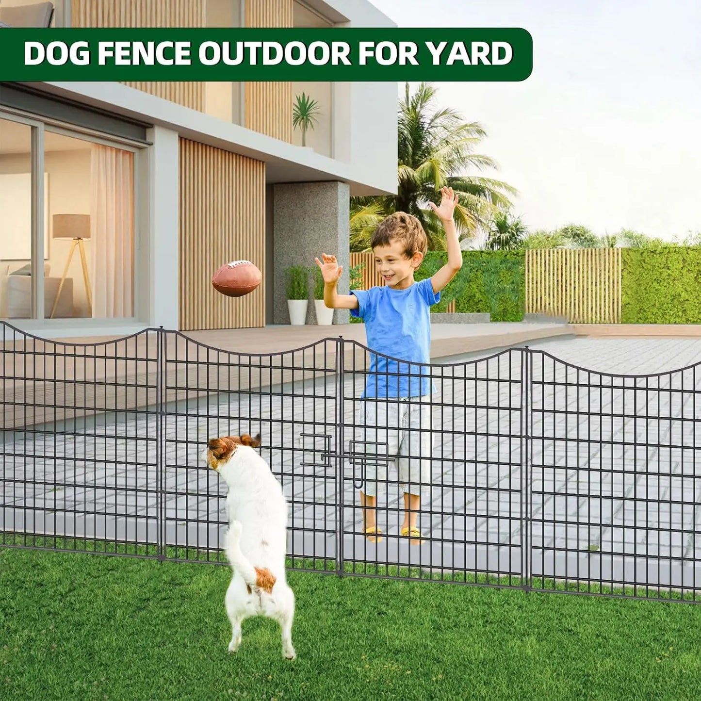No Dig Decorative Fence With Gate Garden Animal Barrier