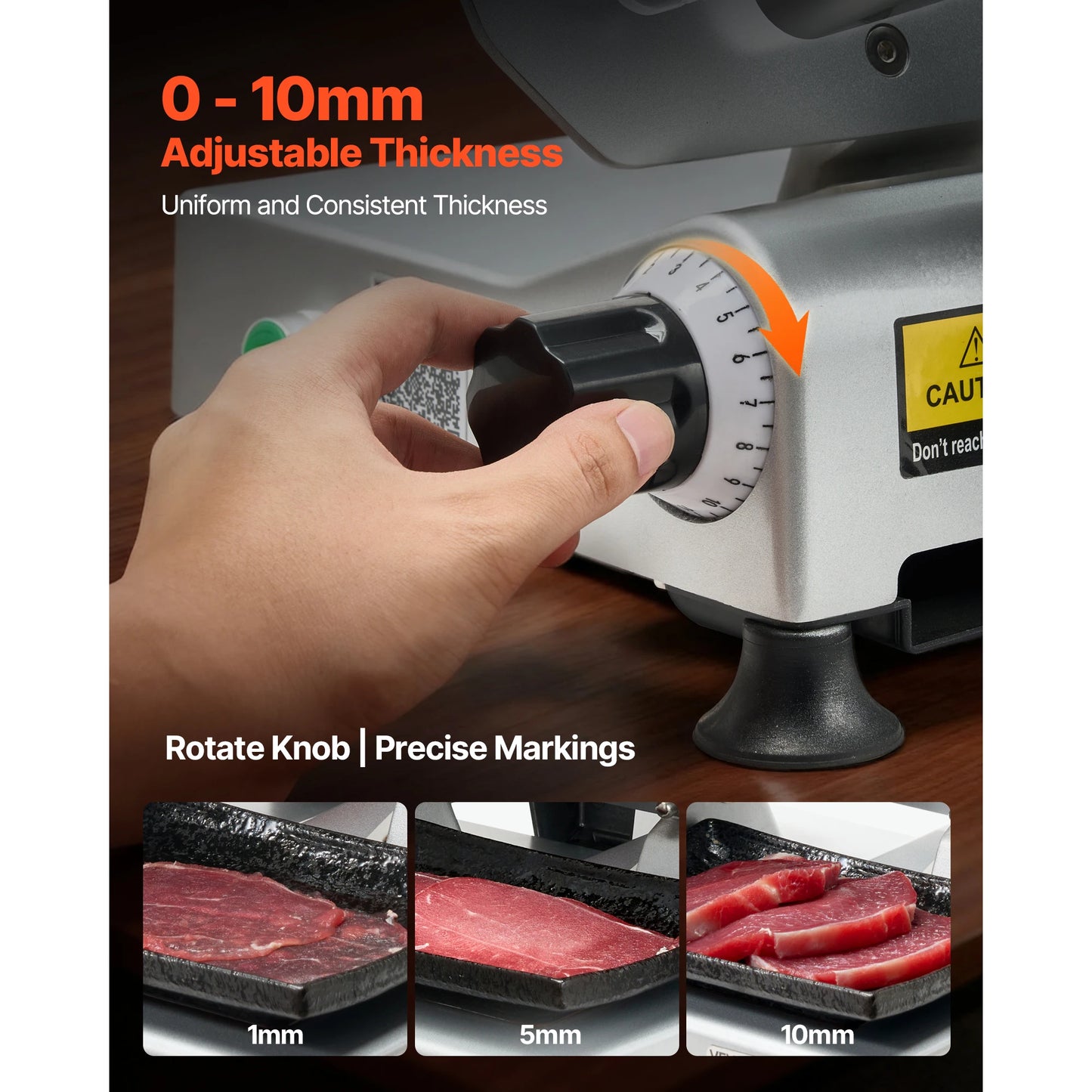 320W Commercial Meat Slicer With SUS420 Blade For Precise Slicing