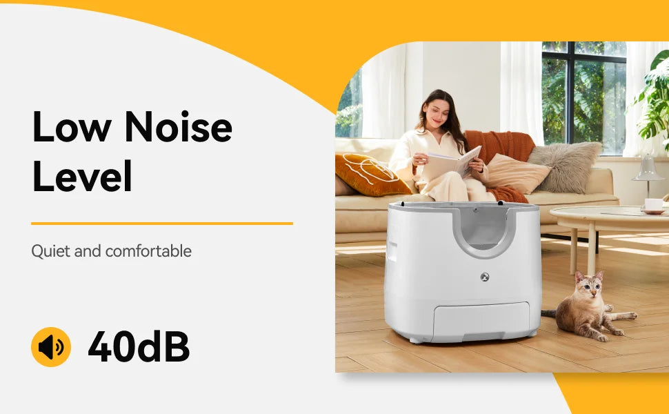 Furoomate Automatic Self Cleaning Cat Litter Box For Hygienic Freshness