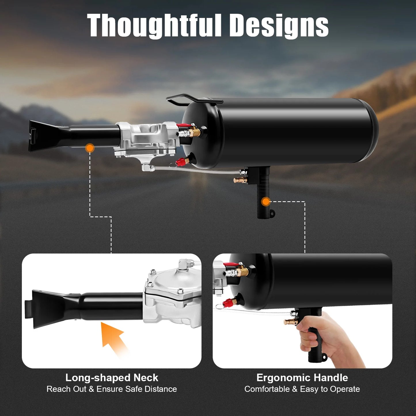 8L Air Tire Bead Seater 2.1Gallon Blaster Tool Trigger Seating Inflator Repair