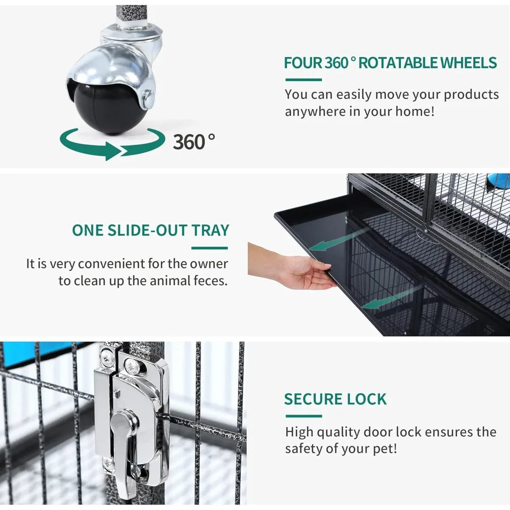 Metal Multi Tier Small Animal Cage For Rats Ferrets