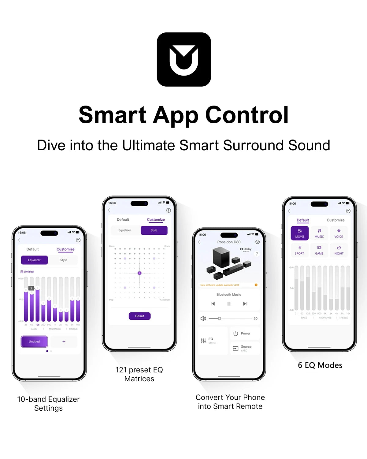 Ultimea Immersive Dolby Atmos Soundbar With App Control Subwoofer