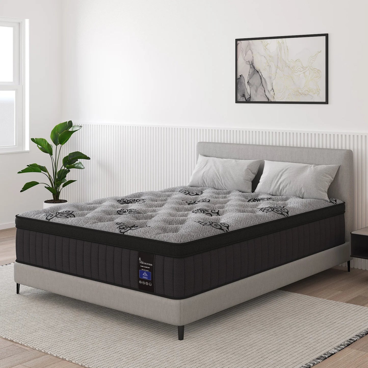 Memory Foam Hybrid Mattress With Pocket Spring For Cooling Comfort