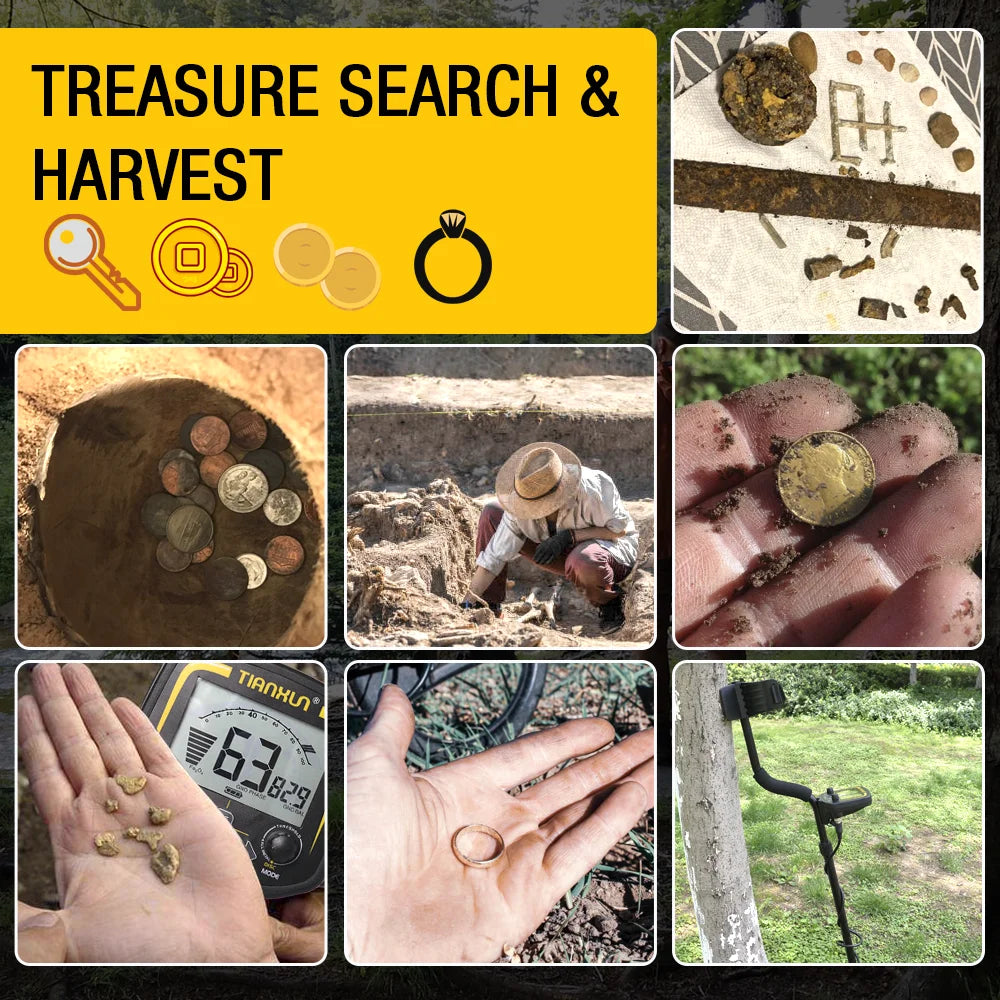 TX-850 Deep Metal Detector Nugget Hunter Pinpoint With 19 KHz