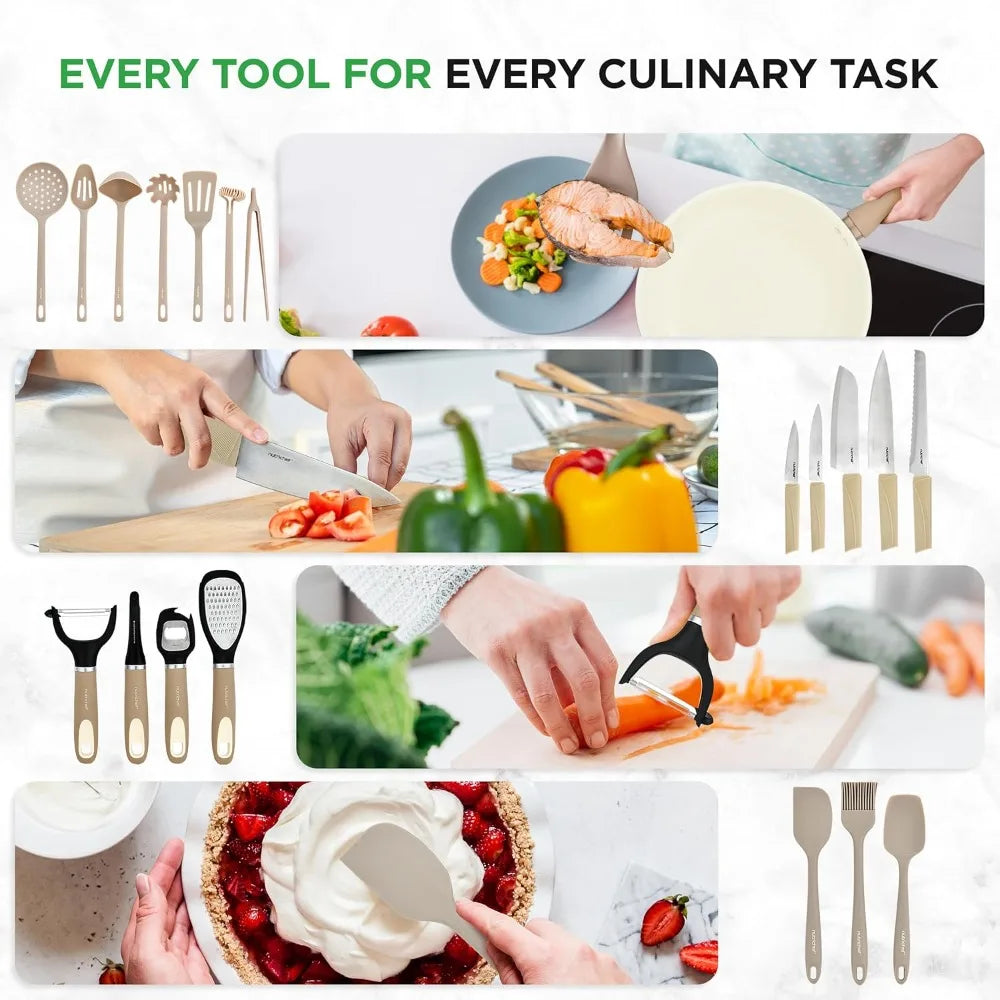 Professional High Quality Non Stick Cookware Bakeware Set Includes Tools