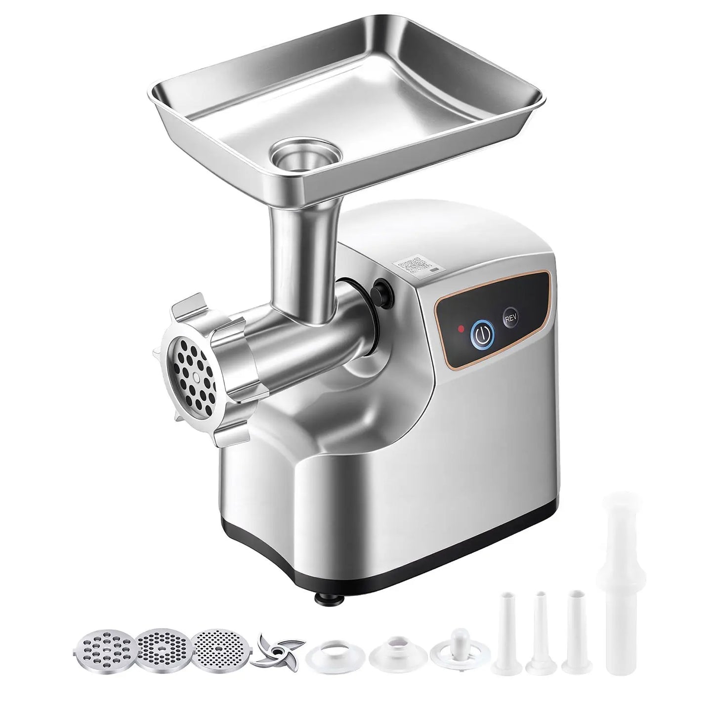 #8 700W Electric Meat Grinder with Sausage and Kubbe Attachments