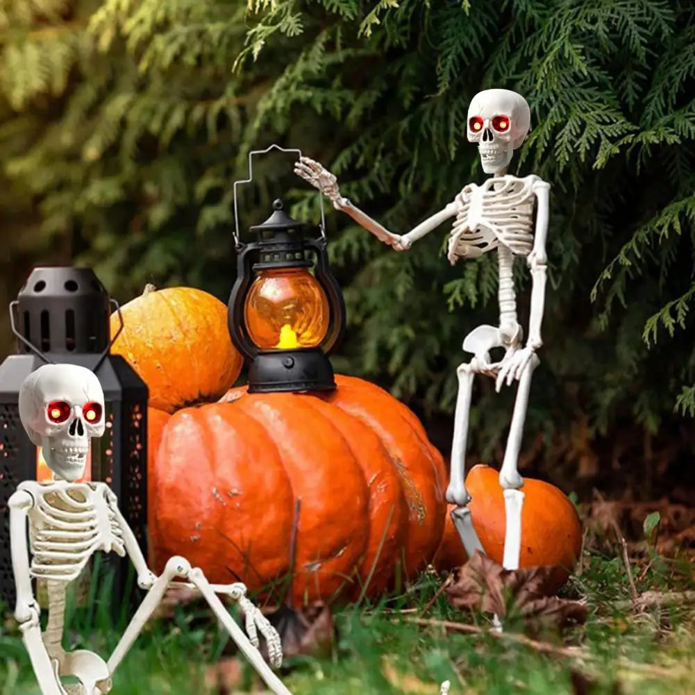 Light Up Skeleton With Movable Joints And Glowing Eyes