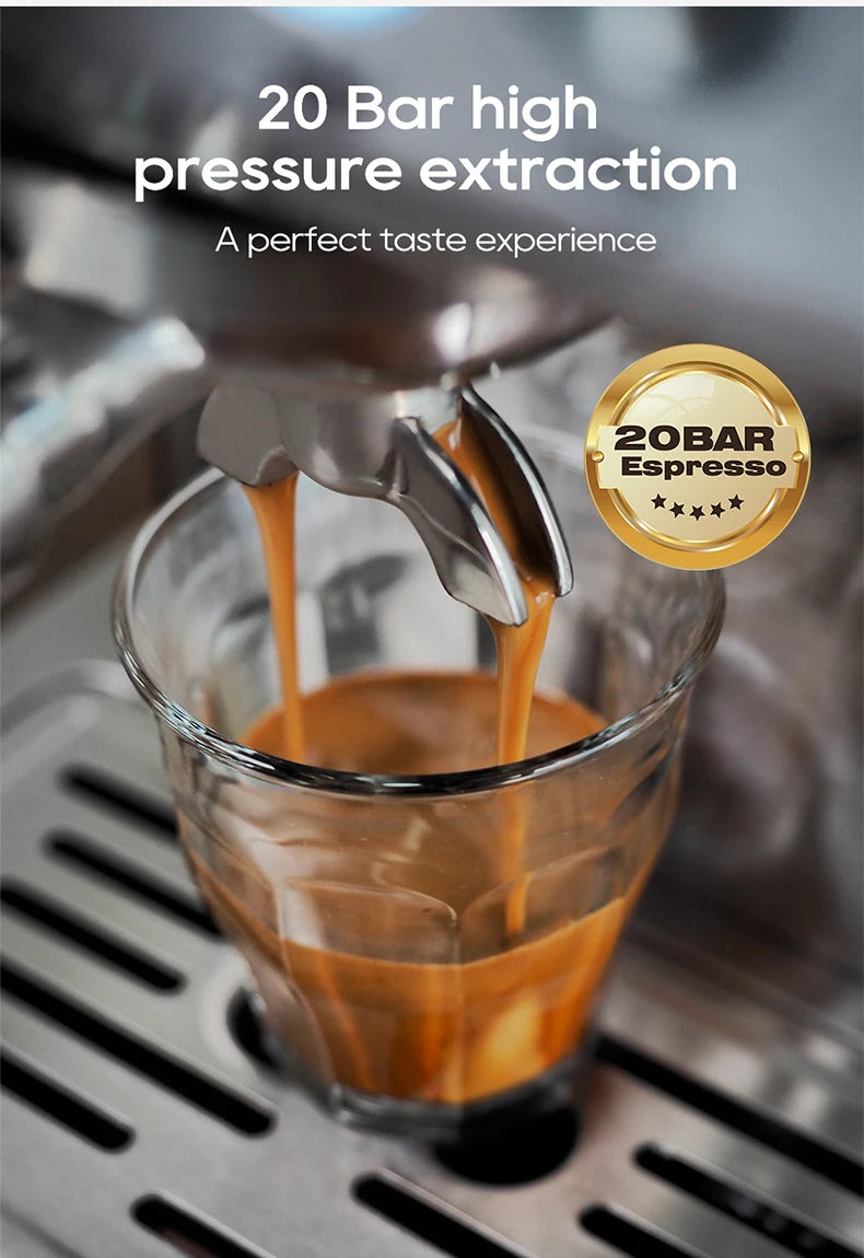 HiBREW H10A 20-Bar Semi-Automatic Espresso Machine