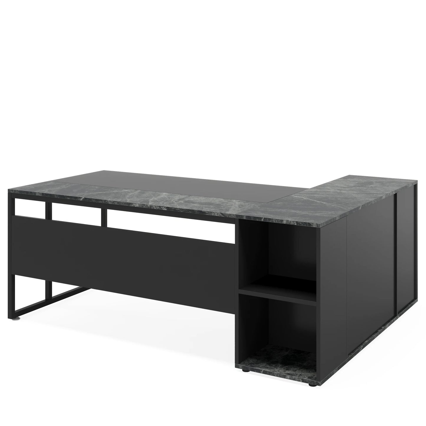 Tribesigns L Shaped Executive Desk With Cabinet Storage
