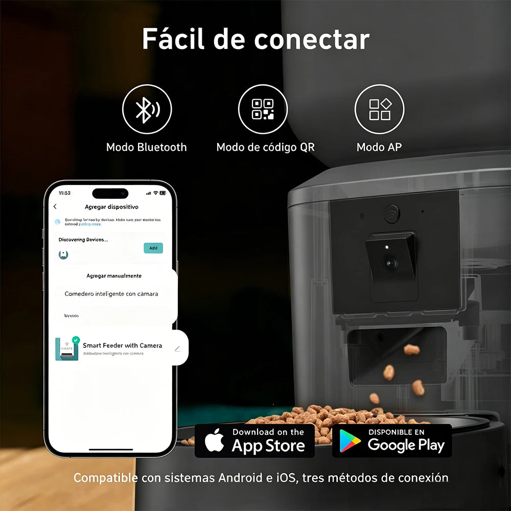 Nityers Smart Cat Feeder With 1080p Camera And 5G WiFi