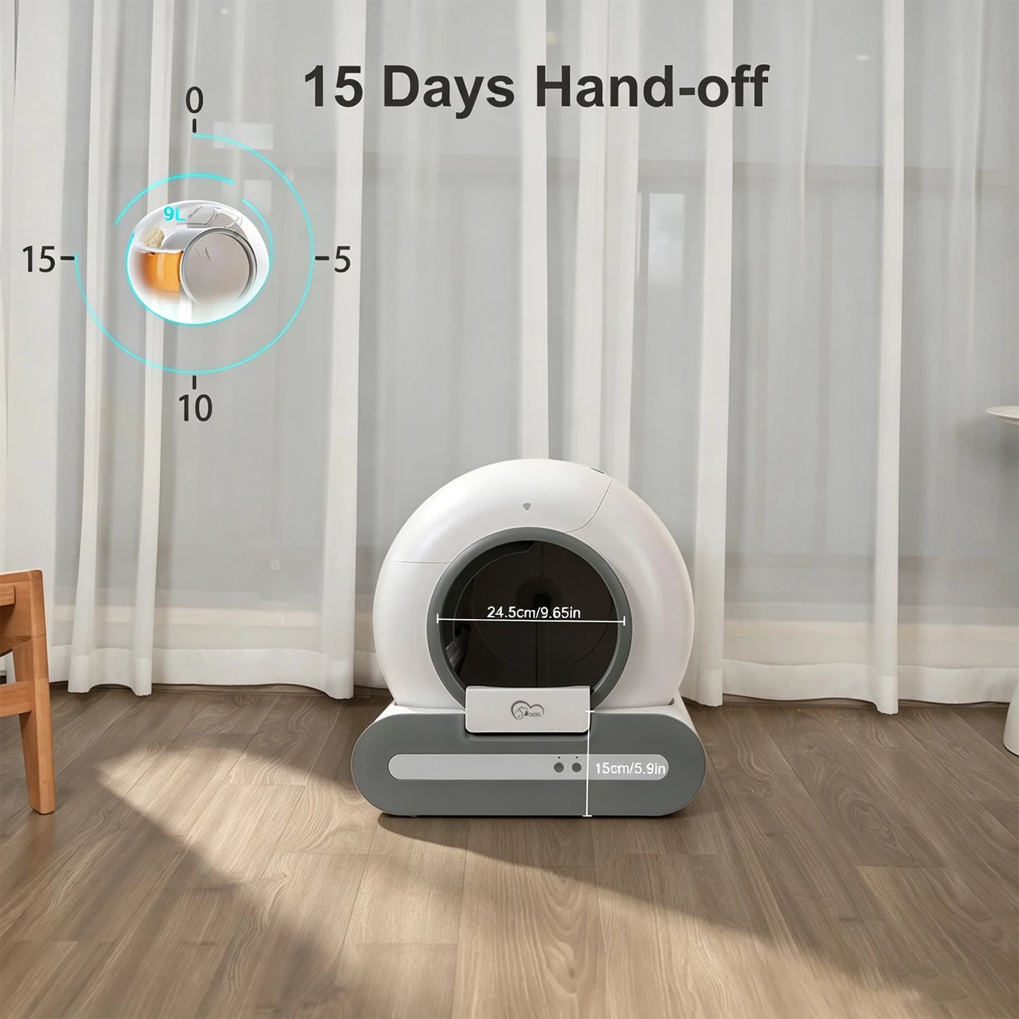 DOEL Smart Self-Cleaning Cat Litter Box With App And WiFi