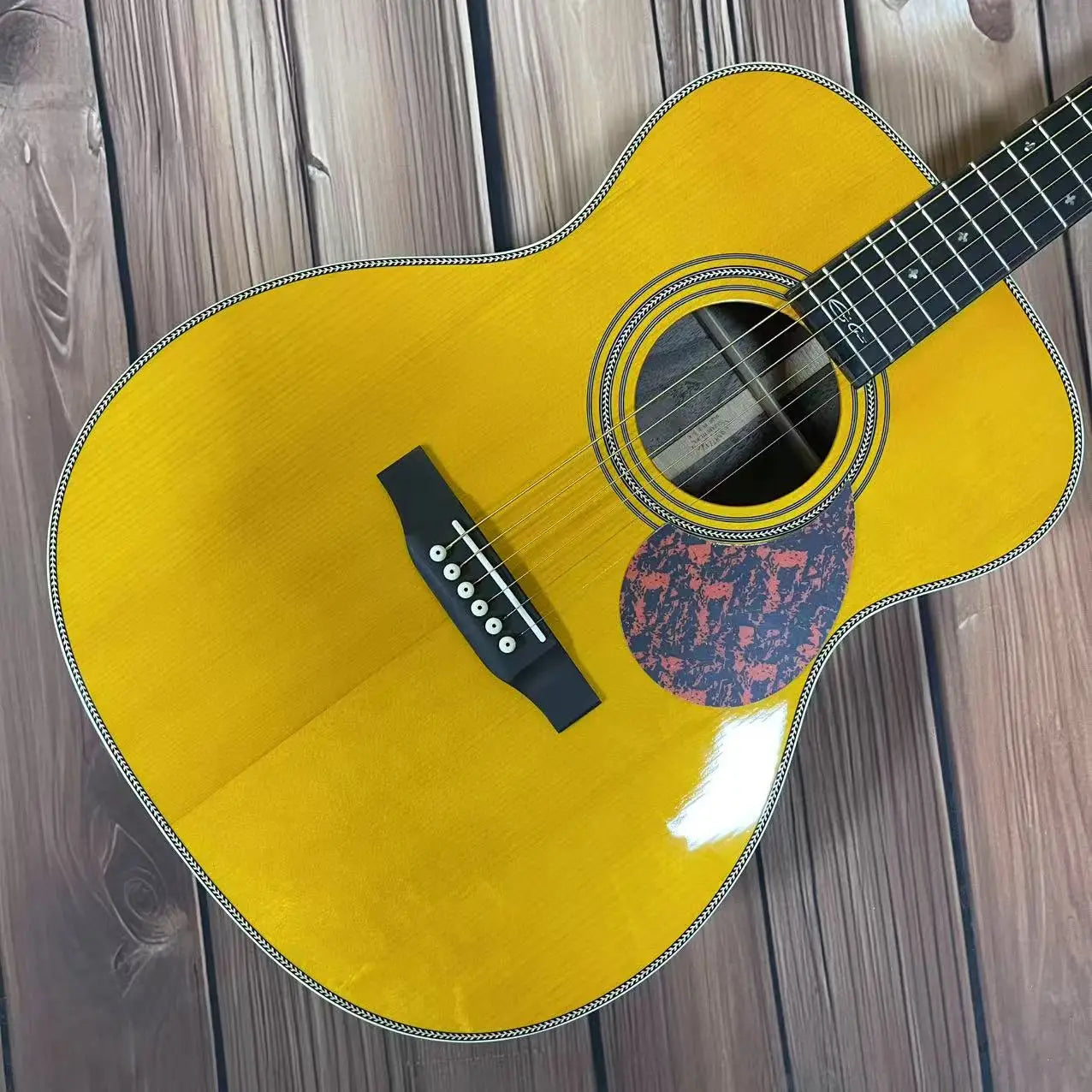 Om Series Acoustic Guitar Solid Wood Rosewood Fingerboard