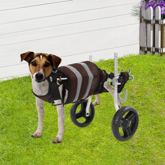 Adjustable Pet Wheelchair For Back Legs Aluminum Frame
