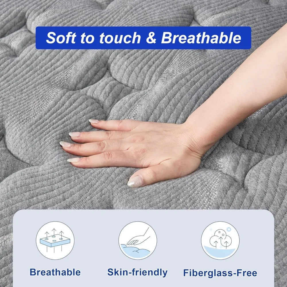 Firm Hybrid Mattress With Lumbar Support And Edge Comfort