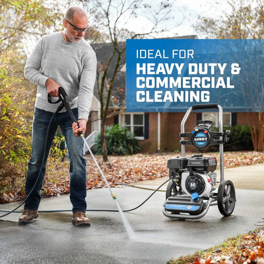 Gas Powered Pressure Washer With Onboard Storage And Nozzles