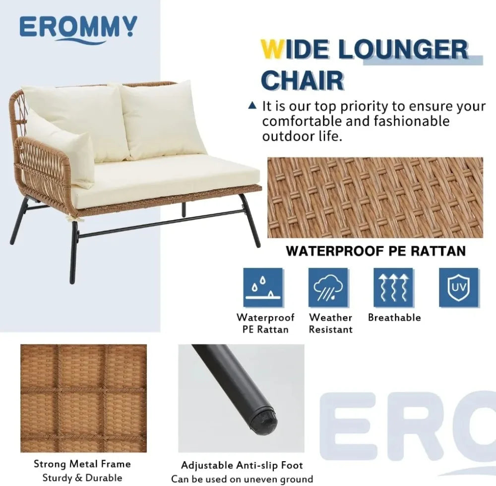 L Shaped Patio Conversation Set With Glass Table Cushions