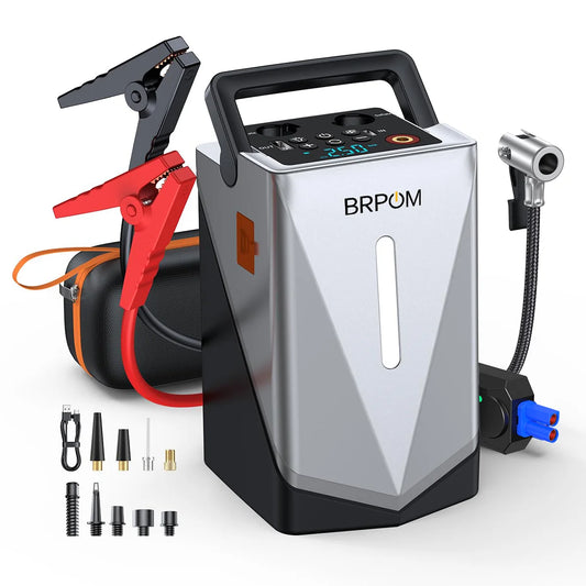 Car Jump Starter With Air Compressor And Power Bank