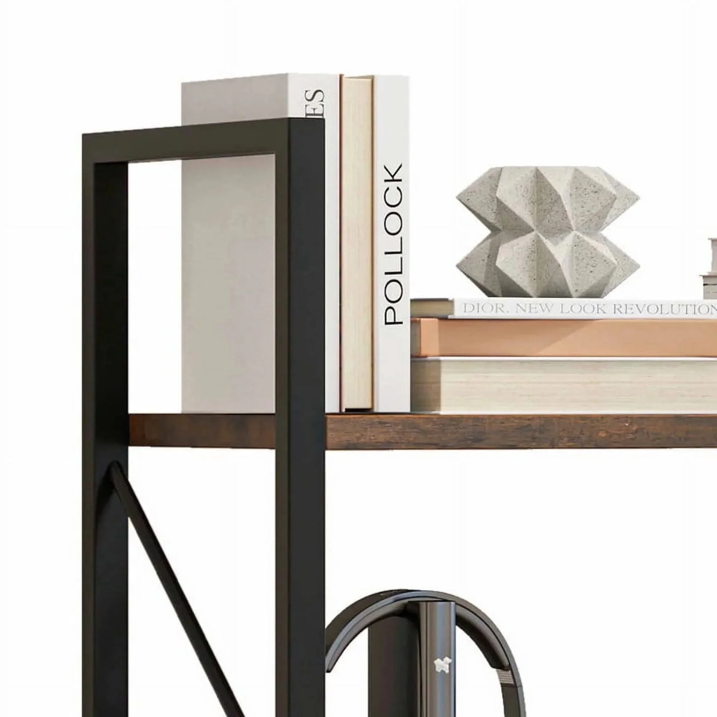 Industrial Five Tier Bookshelf Ladder Storage Organizer